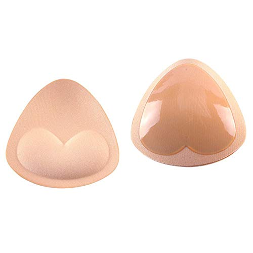 Image of Bra Pad Breast Enhancers, Triangle Silicone Bra Insert Waterproof Bra enhancement for Swimsuit Bikini Sport Bra