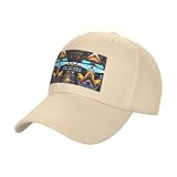 ERSDWRE Airplane Cockpit Stampa Viaggio Baseball Caps Cappelli Regolabile per Uomo Donna Cappello da Sole per Sport Corsa Beige