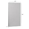 ATS Acoustics Sound Absorbing Acoustic Panel with Sona Fabric, NRC 1.0, Fire Rated, 24 x 36 x 2 (Platinum)