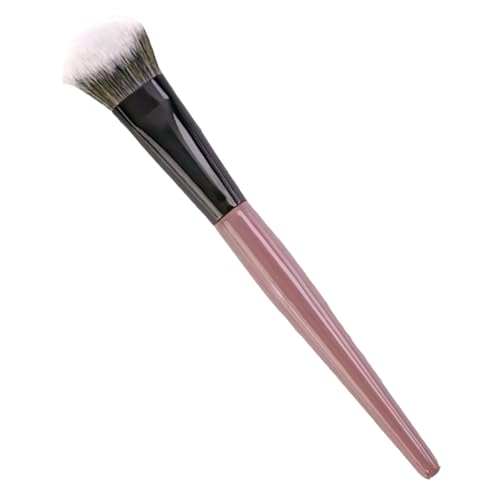 Brocha para rubor, cepillo líquido de cerdas , herramienta aplicadora de maquillaje facial, pulidor de belleza cosmético compacto y ligero para mezclar mejillas, uso diario para mujeres