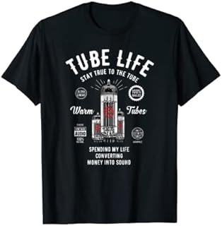 Vintage Retro Analog-Audio Vacuum Tube Guitar Bass Tube Amp T-Shirt