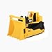 Cat Construction Fleet 10” Bulldozer Toy – Heavy‑Duty Plastic, Working Blade & Free‑Rolling Wheels, Indoor/Outdoor Sandbox Vehicle for Toddlers & Kids Ages 2 +, Yellow