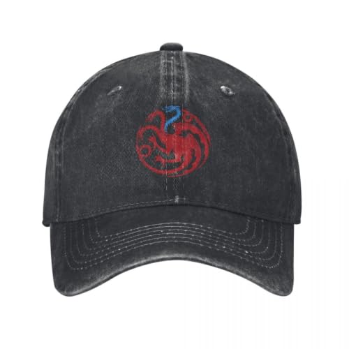 Casquette de baseball Ice Targaryen vintage avec coiffe réglable unisexe