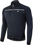 SOUKE SPORTS Men's Winter Cycling Jacket Windproof Waterproof Running Jacket with Reflective Strips for Outdoor Sport