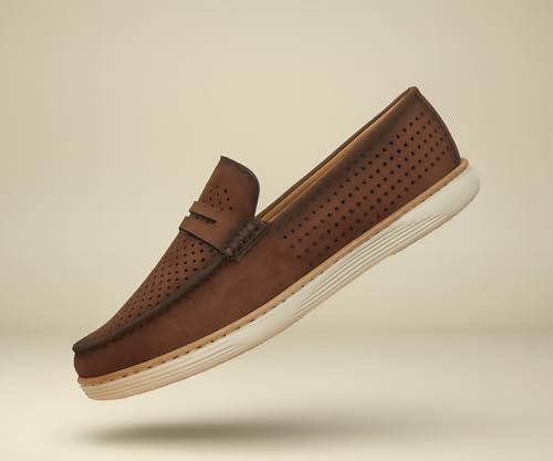 Image of Kraasa Men Denim Causal Loafers | Premium Breathable Upper | Driving Loafers | Lighweight Slip-On's | Soft Cushioned Insole | Super Flexible, Comfortable for Men
