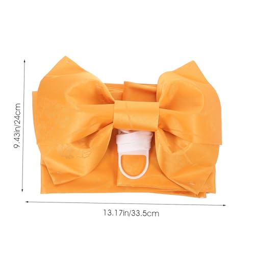 VANZACK Japanese Kimono Bow Belt Traditional for Women Vintage Wide Waistband with Elegant Bow Design Accessory for Kimonos and Ceremonial Outfits