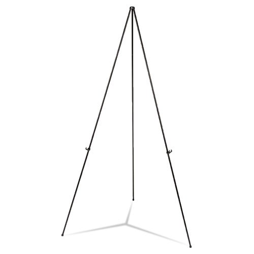 Caballete plegable resistente negro con altura de 25 a 63 pulgadas para estudio