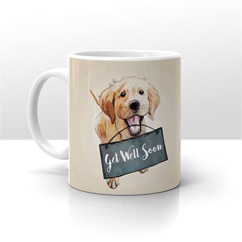Khakee Get Well Soon Printed Coffee Mug- 325ml Funny Mug Gift for Her/Him(ADgtw21-005)