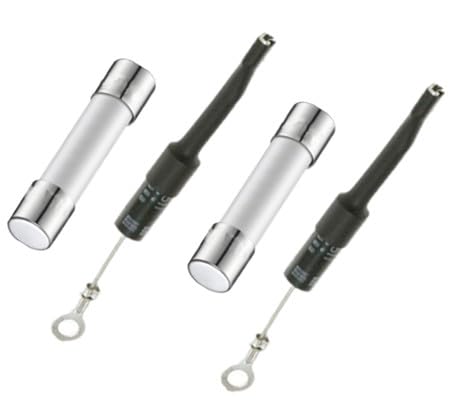 WB27X1160 - WB27X10388 Microwave High Voltage Diode and Microwave Fuse Set, Replaces for GE (V10-20A) (2 Pack)