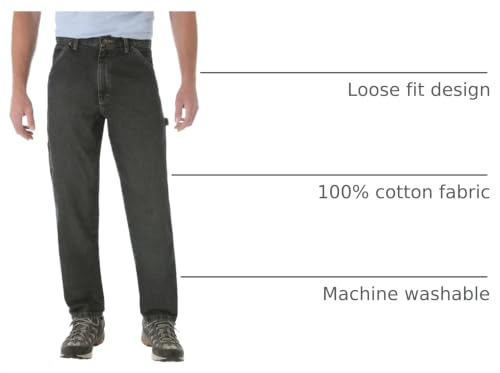 Wrangler Mens Carpenter Jeans, Dark Quartz, 34W x 34L US by Wrangler - Used condition - Image 4
