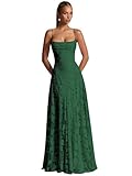 OFEYCHUN Emerald Green Bridesmaid Dresses Long for Women Floral Cowl Neck Evening Gown Spaghetti Straps Formal Dress Size 12