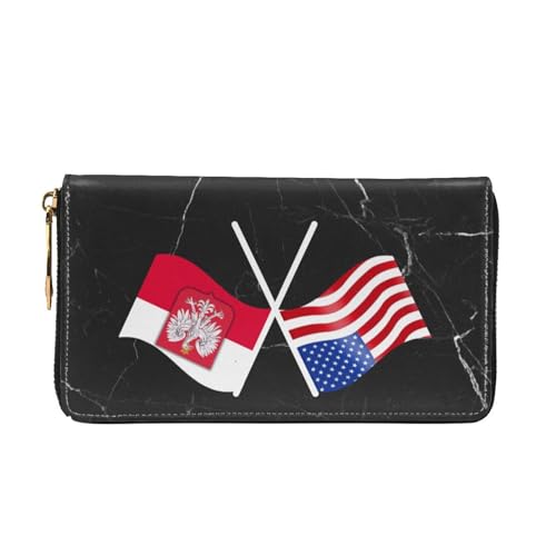 American And Poland Flag Wallet Card Bag3