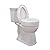 AquaSense 770-610 4 Inch Portable Raised Toilet Seat Riser, Elevated Toilet Seat for Seniors