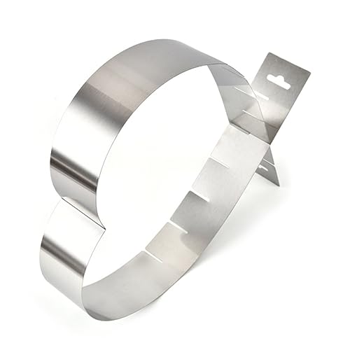 COLLBATH Adjustable Heart Cake Baking Pan Set of 2 Non-stick Easy to Clean for Kitchen