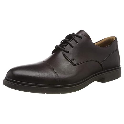 Clarks Un Tailor Cap, Zapatos de Cordones Derby para Hombre, Braun Ox Blood Leather Ox Blood Leather-Funda de Piel, 44.5 EU