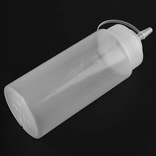 Wide Mouth 10pcs 460ml Condiment Dispenser, Oil Bottle Squirt Bottles, para Vineger Cream(white)