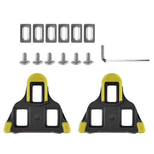 Biglumin Juego de Calas Calas de Repuesto para Bicicleta calas Look Carretera Juego de Tacos para Zapatillas de Ciclismo para SPD-SL (SH11 SH12 SH10) y SPD SH51 y KEO/Delta