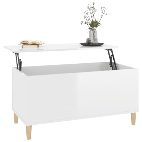 Table basse de salon compacte 90x45 cm pour sublimer les petits espaces