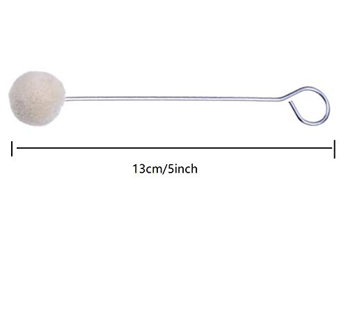 Lassum 10 Pack Wool Daubers Ball Brush Leather Dye Tool Dye Dauber Dyeing Applicator With Metal Handle For Diy Crafts Projects #TOP1