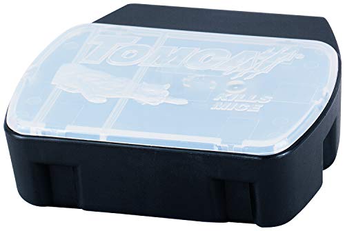 Image of Tomcat Mouse Killer Child Resistant, Refillable Station with Clear Lid for Easy Monitoring, 1 Bait Station and 4 Refills (Pack of 2)