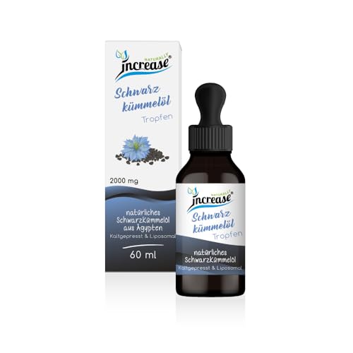 Gotas de aceite de comino negro liposomal en dosis altas (60.000 mg de comino negro por paquete) 2000 mg de comino negro egipcio por dosis diaria – Aceite MCT – Alta biodisponibilidad