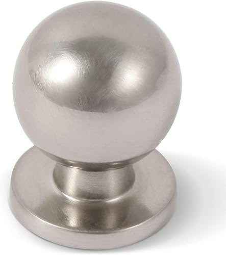 khtumeware 30 Pack Brushed Satin Nickel Cabinet Knobs Drawer Knobs Ball Kitchen Cabinet Hardware Zinc Alloy Kitchen Handles Drawer Knobs Dresser Handles