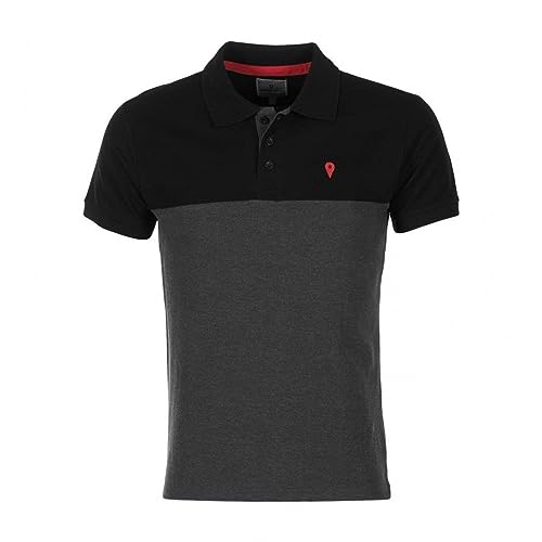 Degré Celsius - Polo con Mangas Cortas Chico 10-16 años ECALOSTE-negro/gris-12 años