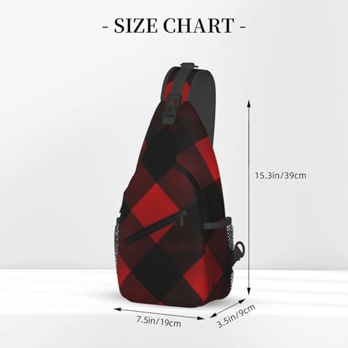 Mochila bandolera cruzada para hombre negra miniatura 3