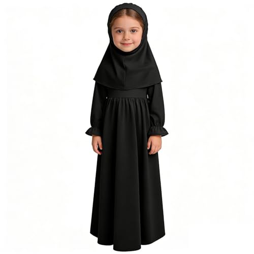 Fille abaya robe vêtements amples contre les tenues de prière inconfortables