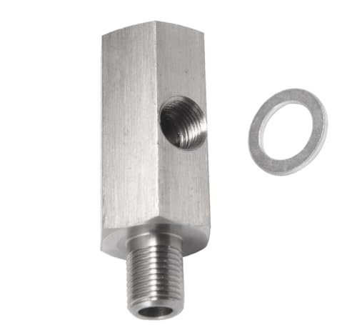 Taicols Adattatore Turbo Sensore Pressione Olio a T 1/8 NPT Tee