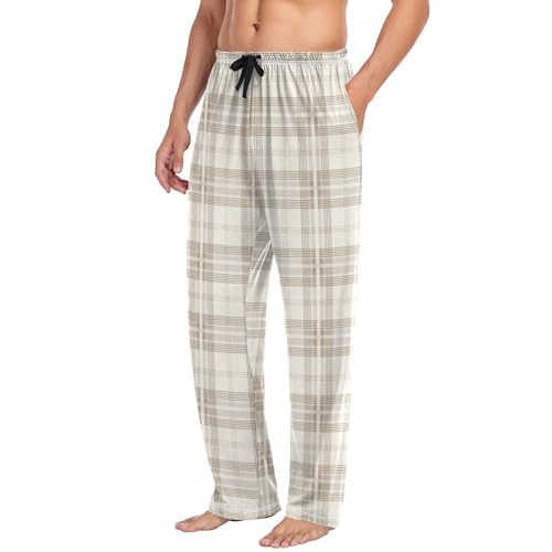 GuoChe Soft Pajama Pants For Men Men Pjs Pants with pockets for Spring Sweatpants Small4