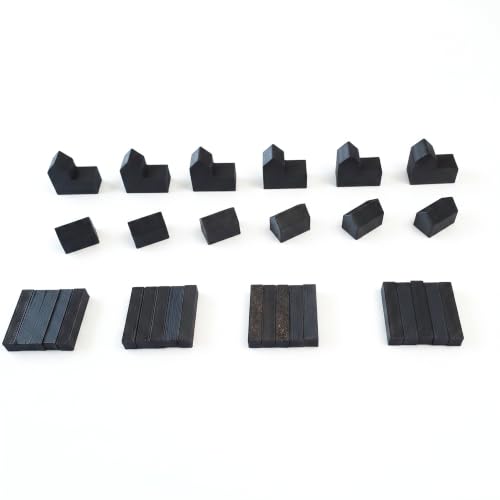 Replacement Pieces for Settlers of Catan Roads Settlements & Cities Set Durable Game Tokens Compatible with Catan Board Game Accessories Game Pieces Plus Bonus Pieces (Black)