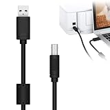 プリンターケーブル 抗干渉 usb a to b エプソンUSBケーブル USB-A（オス）to USB-B（オス） Deear タイプb usb2.0 プリンター、ファクス、電子ピアノ、DACデコーダ、コピー機、印刷機などに対応 EMI抗干渉磁気リング付き（1.5M）