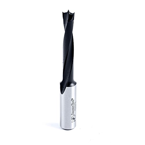 Amana Tool - 202010 Carbide Tipped Brad Pt. Boring Bit R/H 10mm Dia x 77mm Long x 10mm S
