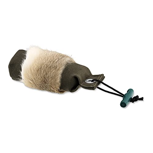 Firedog Dummy mit echtem Kaninchenfell - Robustes Wild-Apportel mit 250g Gewicht (auch für Welpen geeignet)