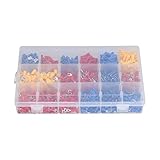 Akozon 1200-teiliges Elektrisches Anschlussklemmen-Set – Isolierte Schnelltrenn-Kabelverbinder für den Einsatz in der Automobil- und Schifffahrtsbranche