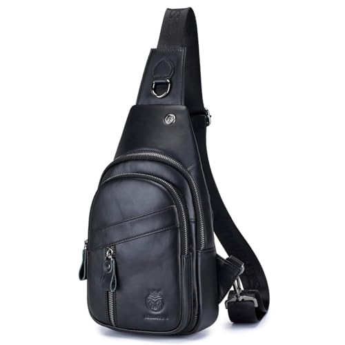 Bolso bandolera de piel auténtica para proteger tus pertenencias con comodidad