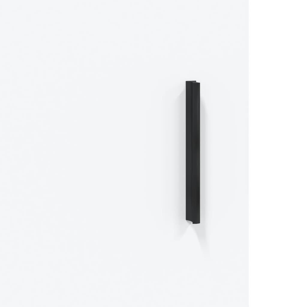 vidaXL Armario de Pared Madera de ingeniería Blanco 60x31x70 cm, Armario, Vitrina, Armario de almacenaje con Puerta, Armario de almacenaje