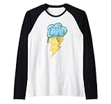 Ice Cream Lightning Bolt | Cute Love Sweet Gelato Funny Gift Raglan Baseball Tee