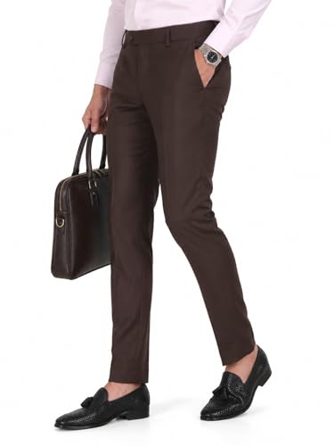 Image of SUNPOINT Formal Pants for Men Office Wear - Premium Regular Fit Formal Trouser for Men, Boys, Gents Bottom Formal wear for Office Meeting, Party, Gathering, Wedding