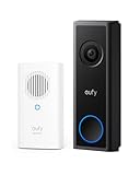 eufy Security Video Doorbell C30 with Add-On Chime, Battery Powered, 2K FHD, 16:9 Expanded View, Easy Installation, Live Video Call, Human and Motion Detection, HomeBase S380 Compatible