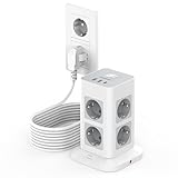 Économie d'énergie : la puissance maximale de la multiprise avec interrupteur est de 3600 W et prend en charge la connexion de plusieurs appareils. Au travail, dans le jeu, rechargez immédiatement. Multiprise USB de 5 mètres qui empêchent l'allumage et l'arrêt répétés et économisent ainsi plus d'électricité.