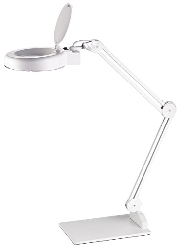 Lampe de bureau loupe LED Alco AL-9225 à 48 LED pour un grossissement net