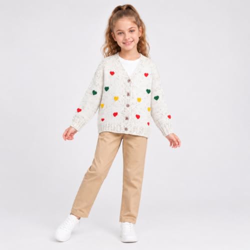 Image of Mud Kingdom Girls Cardigan Sweaters Cute Colorful Love
