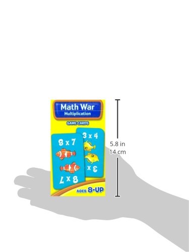 School Zone - Math War Multiplication Game Cards - Ages 8+, 3Rd Grade, 4Th Grade, 5Th Grade, Math Games, Beginning Algebra, Multiplication Facts & Tables, And More #TOP5