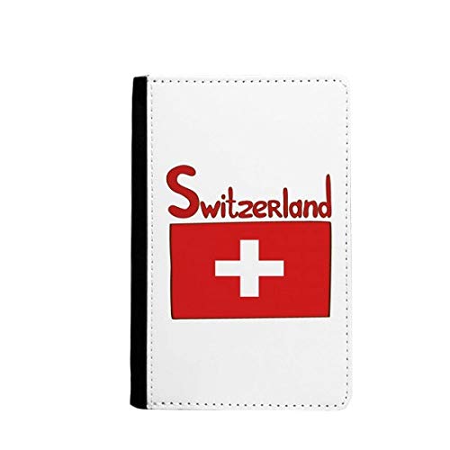 Protège-passeport Suisse de haute qualité avec étui portefeuille rouge