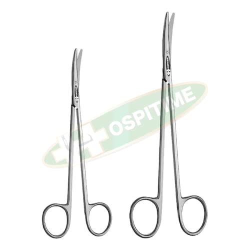 Hospitime Metzenbaum Scissors Curved Set of 2 Pcs - 15cm (6") | 20cm (8") (B09L7TCQYS) Amazon Price History, Amazon Price Tracker