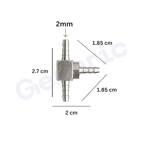 Image of Dental Chair Parts T-Joint 2mm Brass Connector (Pack of 3) | High-Quality, Lightweight & Easy to Install | Compatible with Most Dental Chairs