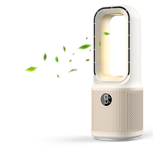 Misby Desk Fans Small Quiet, 13 Inch Bladeless Table Fan,