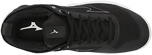 Mizuno 2 Wave Luminous Women's Volleyball Shoe 8 1/2 (0850), Black/White Review | Image 4